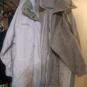 Columbia, two piece winter coat. Like new
